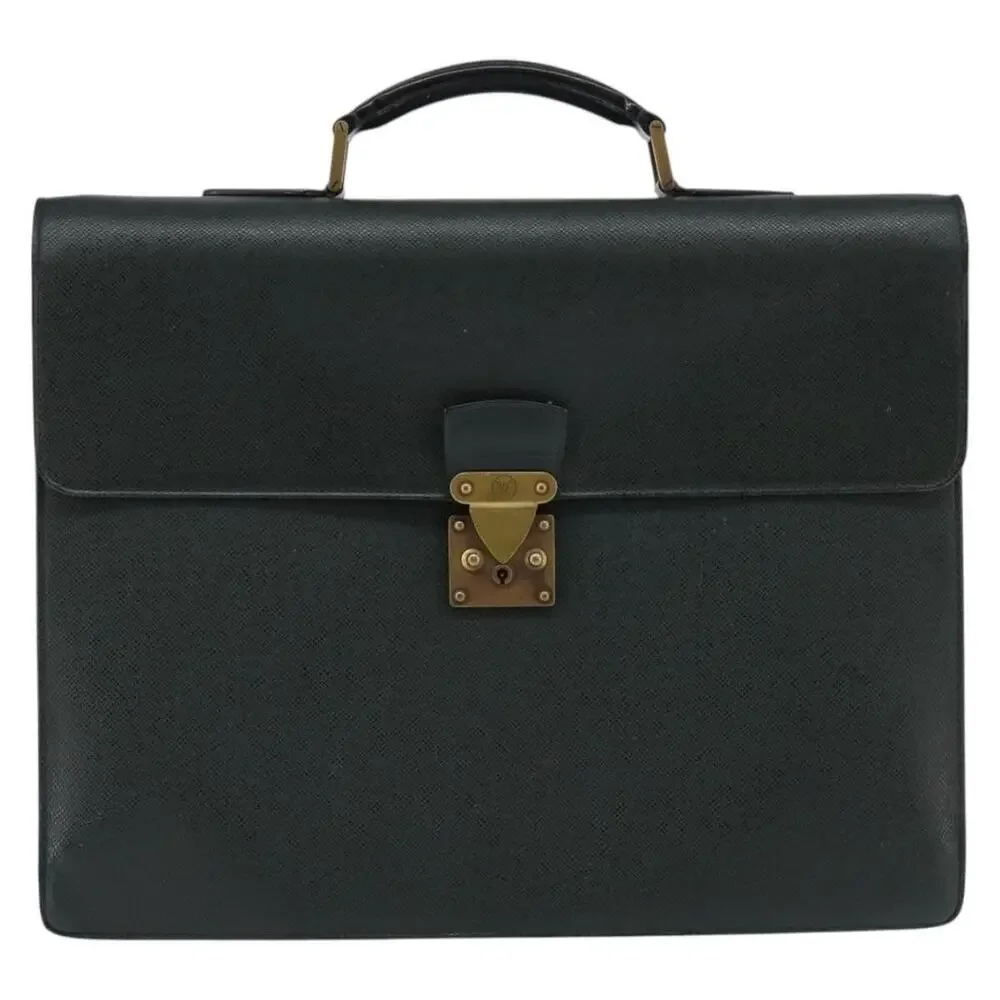 Louis Vuitton Taiga Serviette Moskova Business Bag Epicea Green